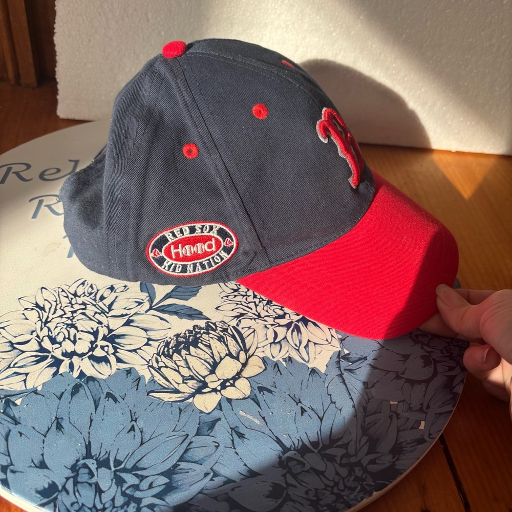 Boston Red Sox Kids Baseball Hat Red & Black Vintage Style - Picture 4 of 14